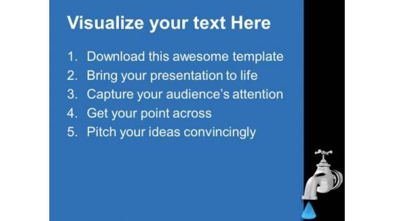 Saving Water Is Very Important PowerPoint Templates Ppt Backgrounds For Slides 0713