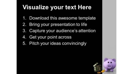 Savings And Investment For House Real Estate PowerPoint Templates And PowerPoint Themes 1112