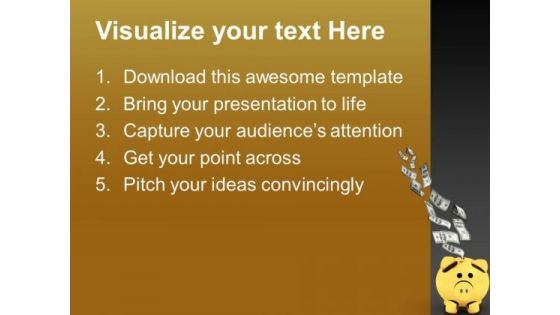 Savings Of Us Currency Future PowerPoint Templates And PowerPoint Themes 1112