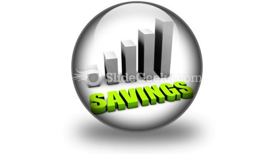 Savings PowerPoint Icon C Savings PowerPoint Icon C