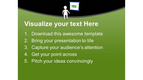 Say Yes To Training Session PowerPoint Templates Ppt Backgrounds For Slides 0613