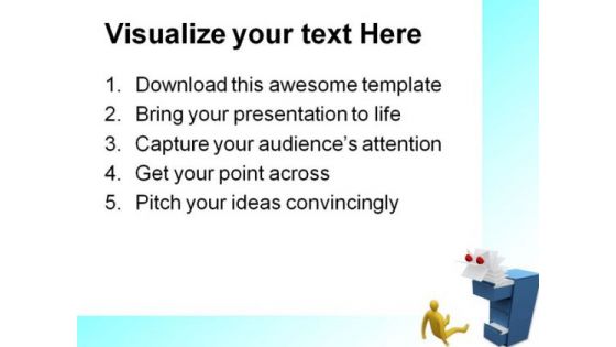 Scared Paperwork Business PowerPoint Templates And PowerPoint Backgrounds 0711