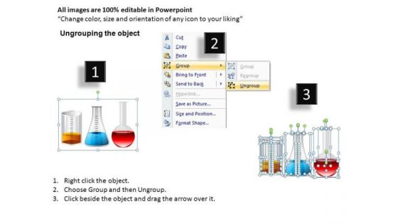 Science Lab Beakers Chemicals PowerPoint Templates Editable Ppt Slides