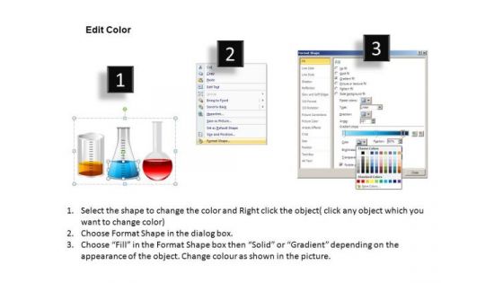 Science Lab Beakers Chemicals PowerPoint Templates Editable Ppt Slides