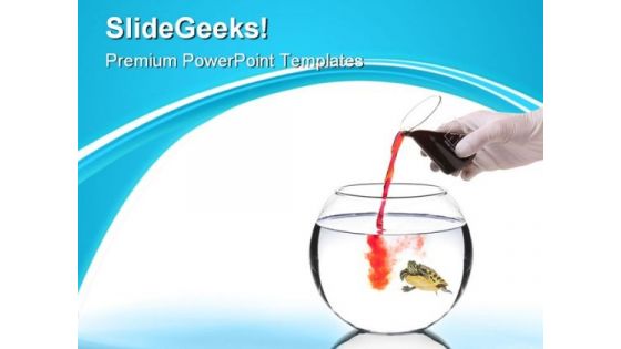 Scientist Pouring Red Liquid Business PowerPoint Templates And PowerPoint Backgrounds 0911