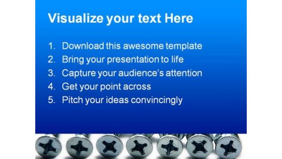 Screws Industrial PowerPoint Templates And PowerPoint Backgrounds 0711
