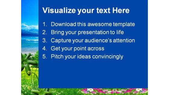 Sea Nature Background PowerPoint Themes And PowerPoint Slides 0711