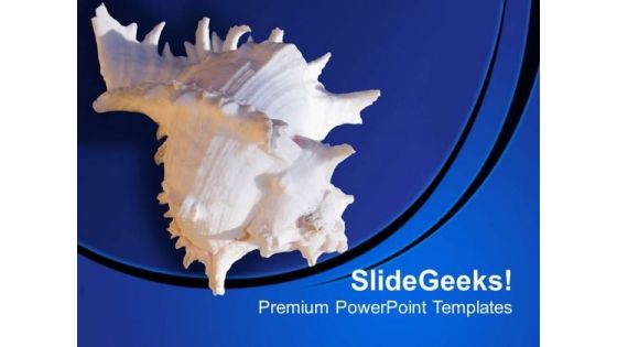 Sea Snail With Purple Background PowerPoint Templates Ppt Backgrounds For Slides 0613