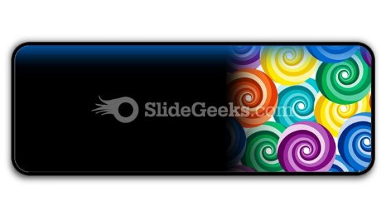 Seamless Vivid Swirl Pattern PowerPoint Icon R