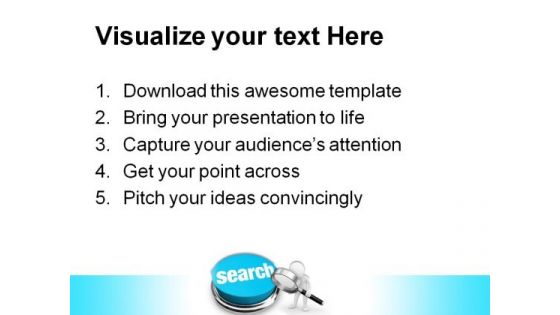 Search Button Internet PowerPoint Templates And PowerPoint Backgrounds 0611