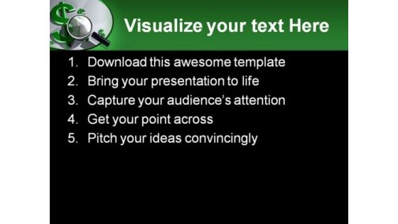 Search Dollar Future PowerPoint Template 0510