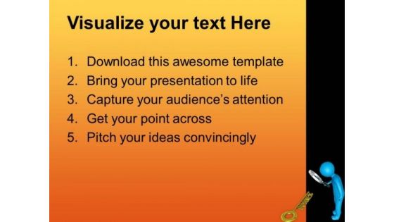 Search For Golden Key Of Success PowerPoint Templates Ppt Backgrounds For Slides 0613