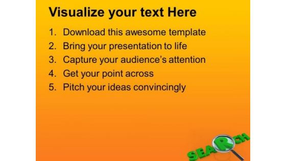 Search For Good Ideas PowerPoint Templates Ppt Backgrounds For Slides 0713