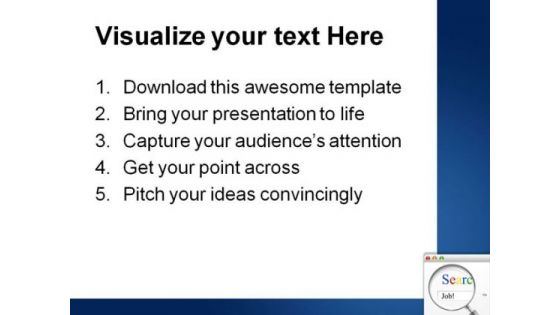 Search For Job Internet PowerPoint Themes And PowerPoint Slides 0811