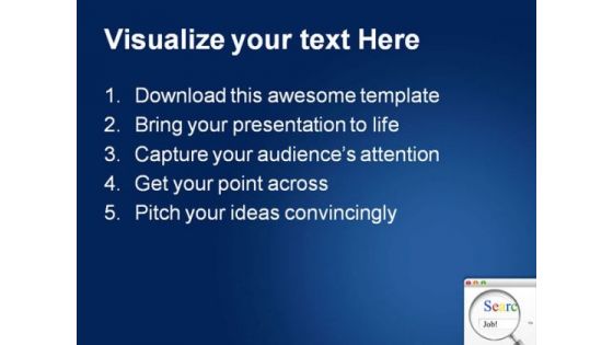 Search For Job Internet PowerPoint Themes And PowerPoint Slides 0811
