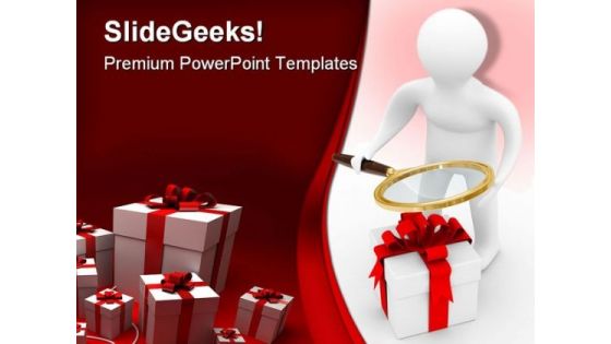 Search Of Gifts Technology PowerPoint Templates And PowerPoint Backgrounds 0211