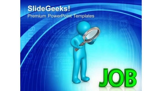 Search The Right Job For Career PowerPoint Templates Ppt Backgrounds For Slides 0613