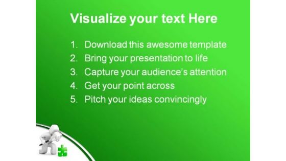 Search The Solution Metaphor PowerPoint Templates And PowerPoint Backgrounds 0811