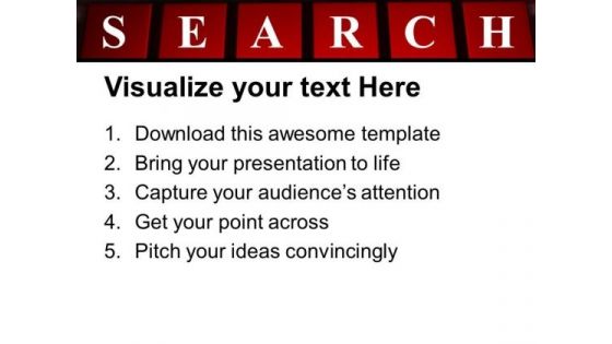 Search Word On Keyboard PowerPoint Templates Ppt Backgrounds For Slides 0113