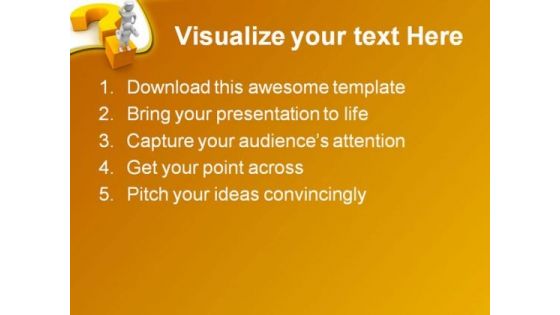 Searching Answer Metaphor PowerPoint Background And Template 1210