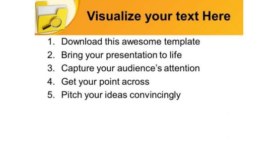 Searching Files In A Folder PowerPoint Templates Ppt Backgrounds For Slides 0713