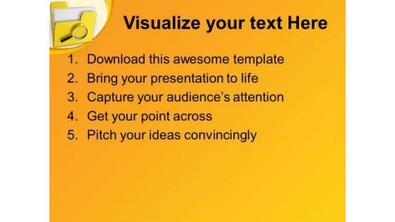 Searching Files In A Folder PowerPoint Templates Ppt Backgrounds For Slides 0713