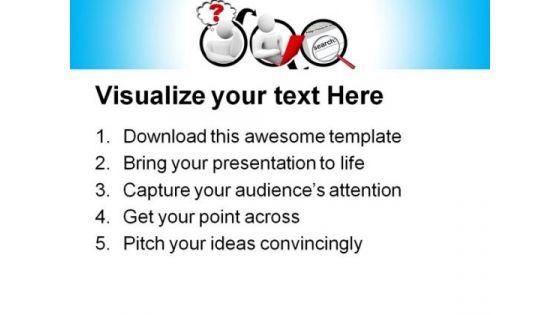 Searching For Answer Internet PowerPoint Templates And PowerPoint Backgrounds 0811