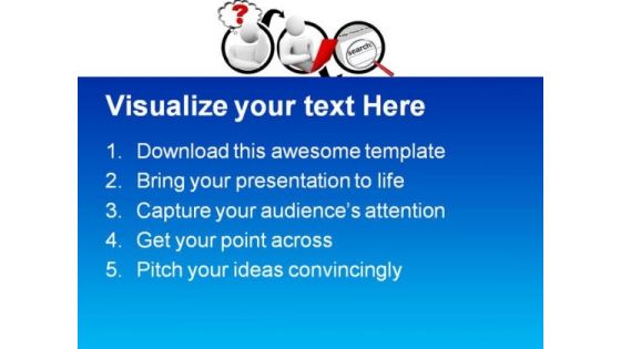 Searching For Answer Internet PowerPoint Templates And PowerPoint Backgrounds 0811