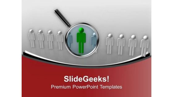 Searching People For Employment Concept PowerPoint Templates Ppt Backgrounds For Slides 0713