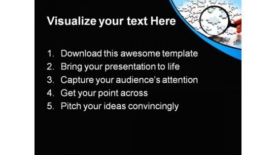 Searching Puzzle Abstract PowerPoint Templates And PowerPoint Backgrounds 0711