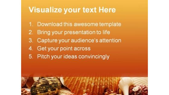 Seashell Background PowerPoint Templates And PowerPoint Backgrounds 0611