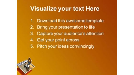 Secure Internet Access Computer PowerPoint Templates And PowerPoint Backgrounds 0811