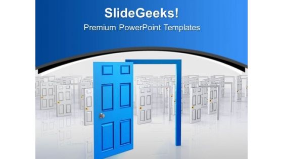 See The Door Of Success PowerPoint Templates Ppt Backgrounds For Slides 0813