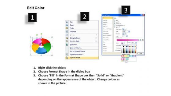 Segment 3d Circular Puzzle 5 Pieces PowerPoint Slides And Ppt Diagram Templates