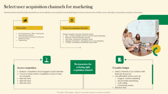 Select User Acquisition Channels For Marketing Online Customer Acquisition Background Pdf Select User Acquisition Channels For Marketing Online Customer Acquisition Background Pdf
