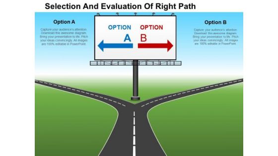 Selection And Evaluation Of Right Path PowerPoint Templates