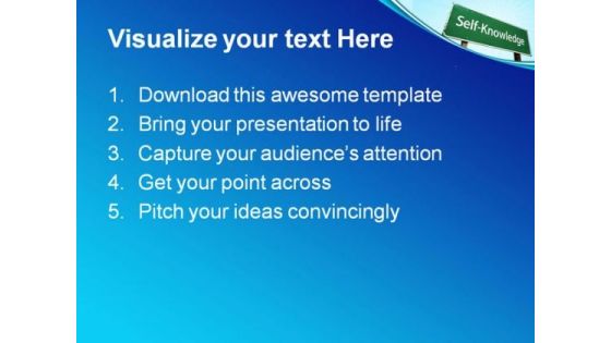 Self Knowledge Education PowerPoint Templates And PowerPoint Backgrounds 0811