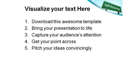Self Knowledge Education PowerPoint Themes And PowerPoint Slides 0811