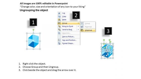 Semicircular 3d Cubes PowerPoint Slides And Ppt Diagram Templates