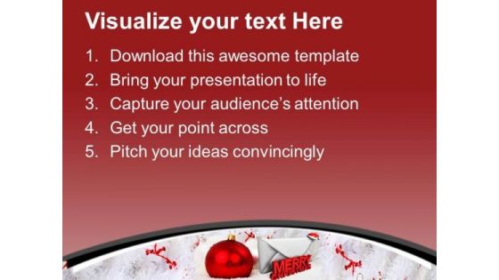 Send The Wishes For Christmas PowerPoint Templates Ppt Backgrounds For Slides 0613