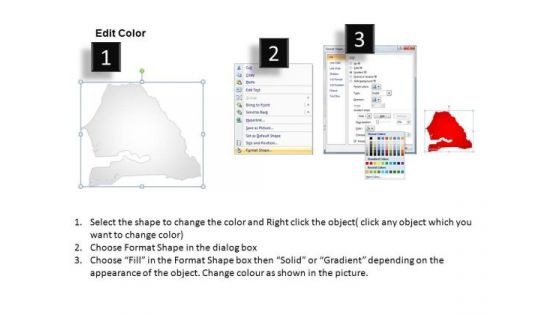 Senega PowerPoint Maps