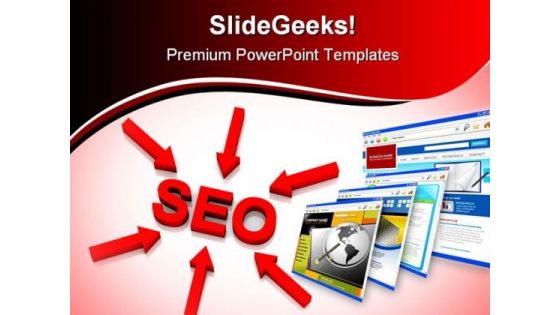 Seo Business PowerPoint Backgrounds And Templates 1210