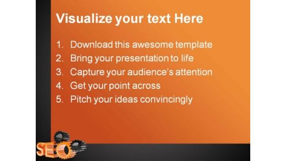 Seo Search Engine Gears Technology PowerPoint Themes And PowerPoint Slides 0411