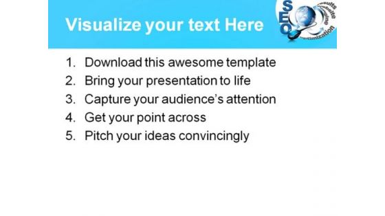 Seo Search Globe PowerPoint Themes And PowerPoint Slides 0911