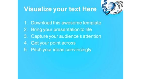 Seo Search Globe PowerPoint Themes And PowerPoint Slides 0911