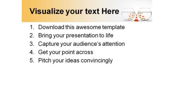 Separation Between Animal PowerPoint Template 0810
