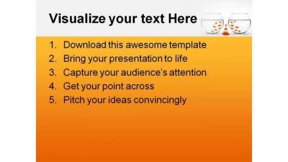 Separation Between Animal PowerPoint Template 0810