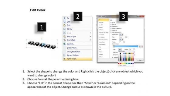 Serial And Parallel Processing 3d Increasing Flows 10 Stages PowerPoint Templates