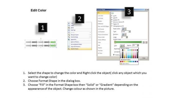 Serial And Parallel Processing 5 Stages Arrow Linear Ppt PowerPoint Slides