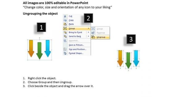 Serial Processing Vs Parallel Colorful Arrow PowerPoint Templates